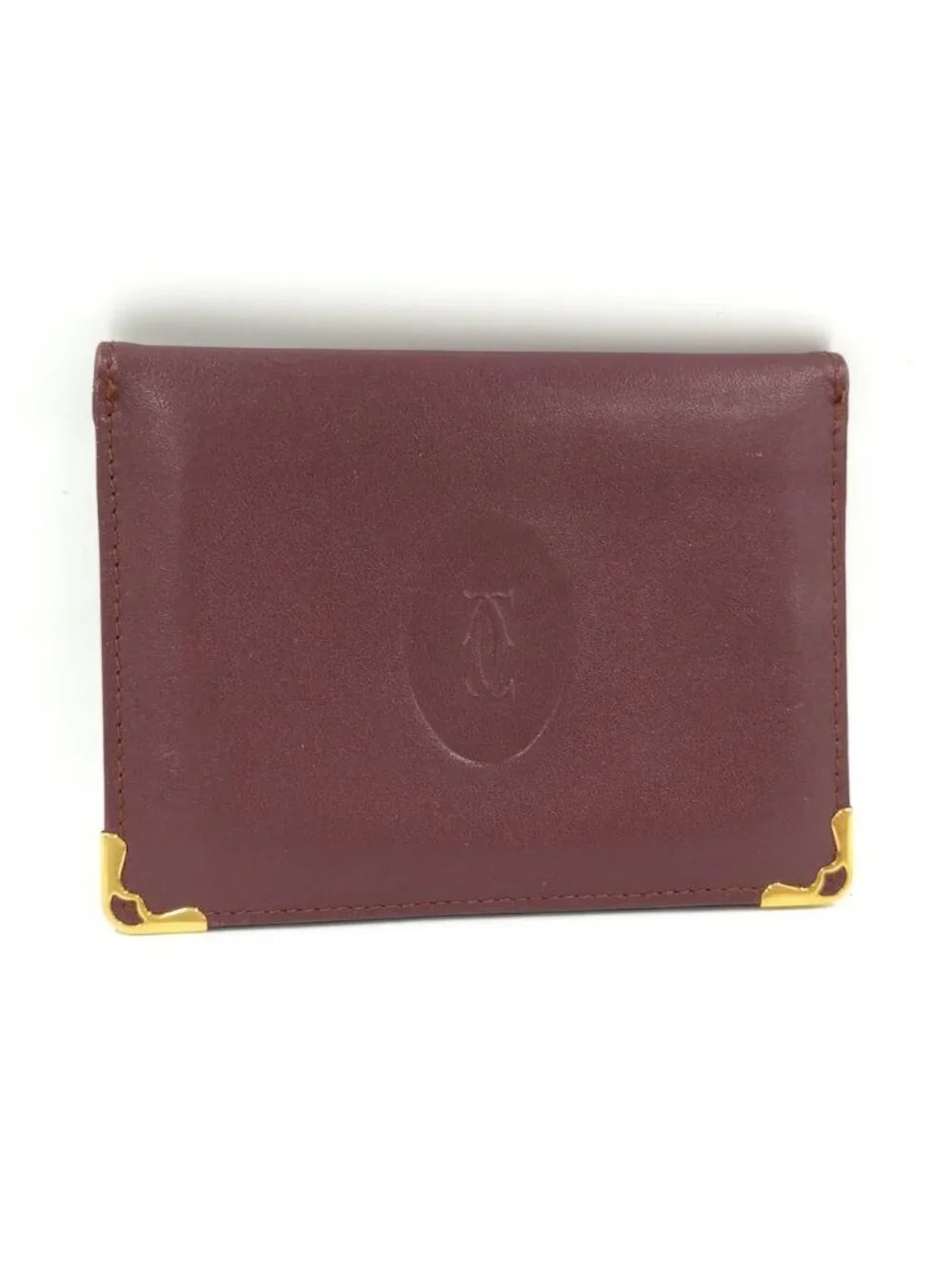Cartier Must Line Pass Case Leather Bordeaux